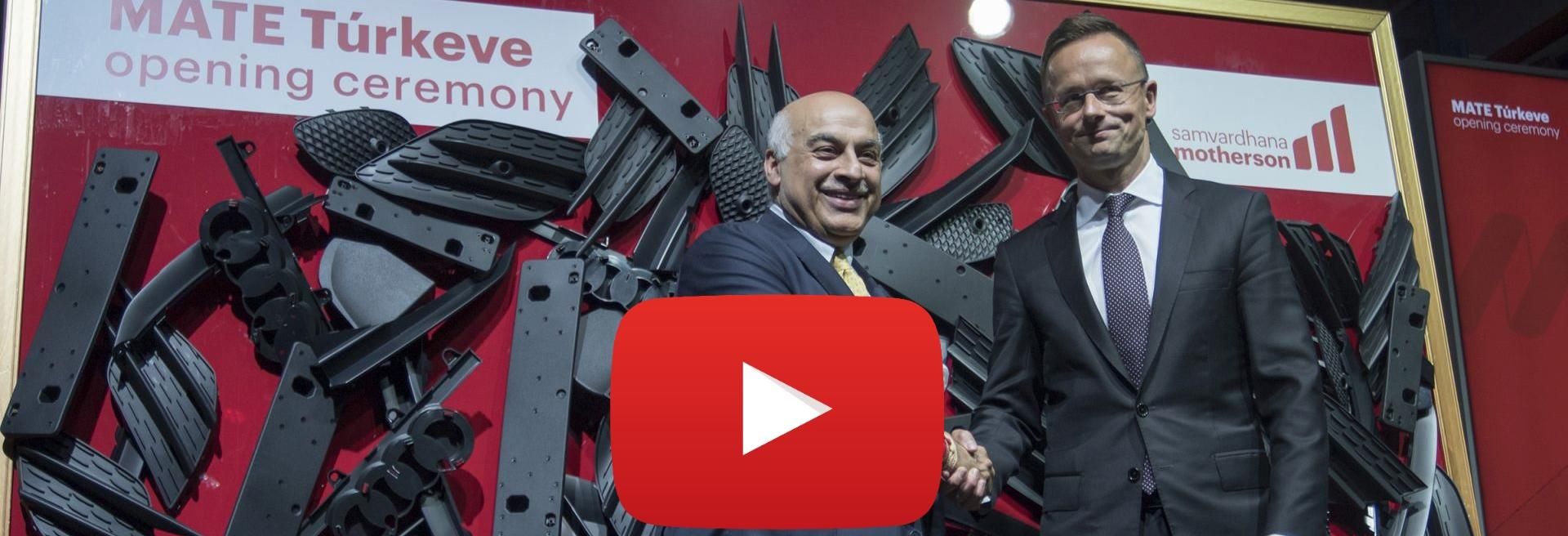 New investment of the Samvardhana Motherson Group in Hungary has been inaugurated - VIDEO REPORT