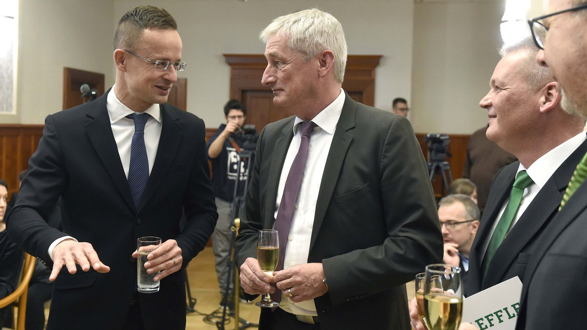 Péter Szijjártó, Minister of Foreign Affairs and Trade and Tibor Szigeti,Managing Director of Schaeffler Savaria